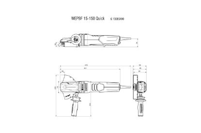 Slika KOTNI BRUSILNIK Z ZOŽENIM VRATOM WEPBF 15-150 QUICK