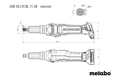 Slika BATERIJSKI PREMI BRUSILNIK GVB 18 LTX BL 11-28
