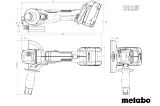 Slika BATERIJSKI KOTNI BRUSILNIK W 18 L BL 9-125 Metabo