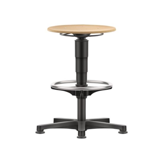 STOL DELAVNIŠKI VRTLJIVI S TALNIMI DRSNIKI IN OBROČEN ZA NOGE, SEDEŽ MULTIPLEKS/