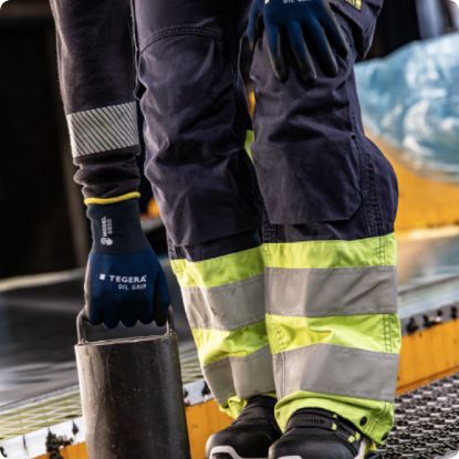 Slika Rokavice delovne nitrilne Oil grip, Tegera, 8850