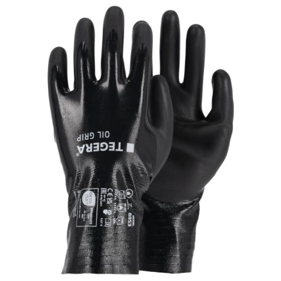 Rokavice delovne nitrilne Oil grip, Tegera, 8853