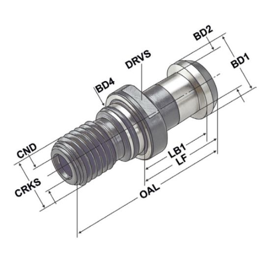Vijak izvlečni DIN69872 z O-obročem, Kemmler
