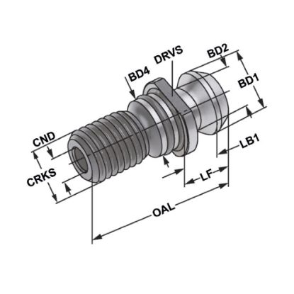 Slika Vijak izvlečno CAT z luknjo in s tesnilom, MAZAK, Kemmler