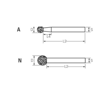 Slika CBN brusni čepi, 453040