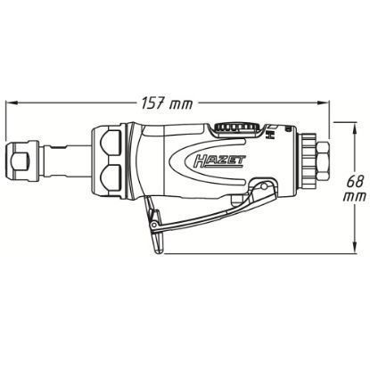 Slika PNEVMATSKI RAVNI BRUSILNIK 9032N-1 HAZET