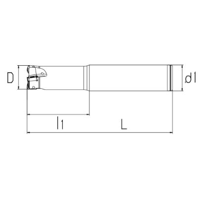 Slika Garnitura, stebelni rezkar s cilindričnim vpetjem + 20 ploščic LNMX