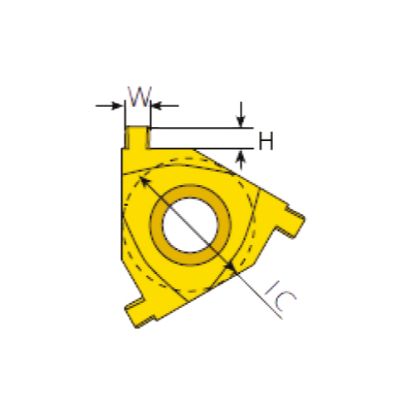 Slika Ploščica navojna notranja, seger utor , CP2630, 16IR-CUT