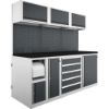 SESTAV DELAVNIŠKI, Z DELOVNO POVRŠINO IN 6 MODULI, 2151x740x1945mm