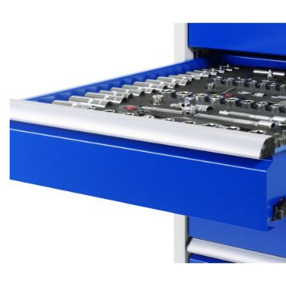 Slika MIZA DELOVNA 2000X700MM NAST. VIŠINA 840-1040MM, RAL7035/RAL5010 (3X PREDAL + 1X