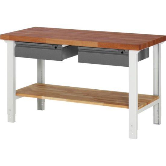 MIZA DELOVNA 1500X700MM NAST. VIŠINA 790-1140MM, RAL7035/RAL7016 (2X PREDAL + PO