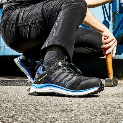 Slika Čevelj delovni nizki S1P ESD,črno/moder BREEZE Impulse 800221