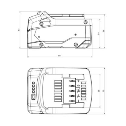 Slika BATERIJSKI PAKET 18 V, 4.0 Ah, Li-Power METABO