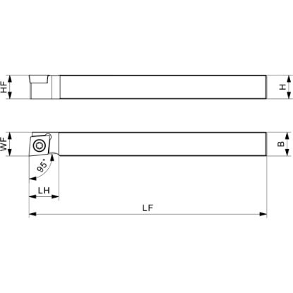 Slika Zunanja stružna držala SCLC – brez zamika, SCLCR/L_EXT