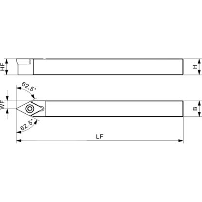 Slika Zunanja stružna držala SDNC – nevtralna izvedba, SDNCN_EXT