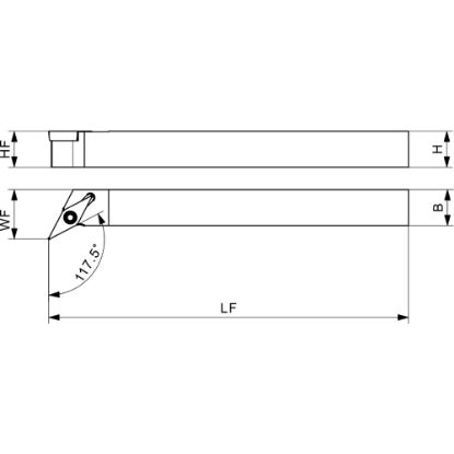 Slika Zunanja stružna držala SVPB – z zamikom, SVPBR/L_OFFSET_EXT