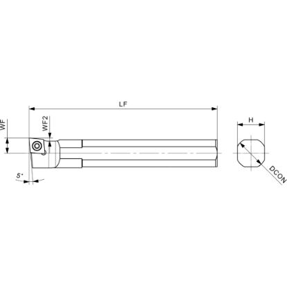 Slika Mikrodržalo, notranje, za tip C, S-SCLCL