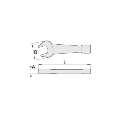 Slika Ključ viličasti, udarni, 118/7, Unior