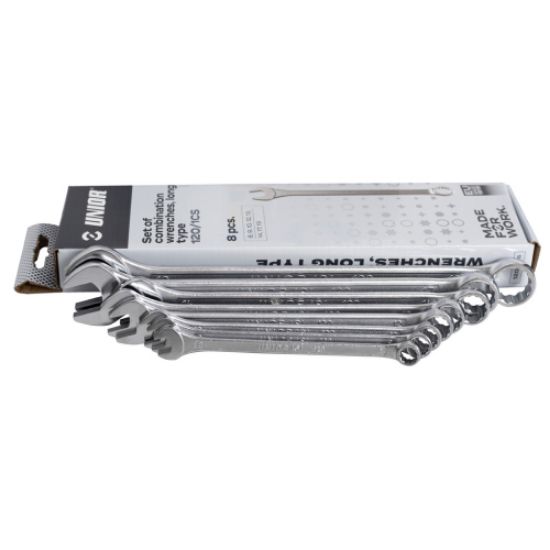 GARNITURA DOLGIH VILIČASTO OBROČNIH KLJUČEV V KARTONU 8 - 19/8