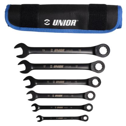 Slika GARNITURA VILIČASTO OBROČNIH KLJUČEV Z RAGLJO V TORBICI 8 - 19/6