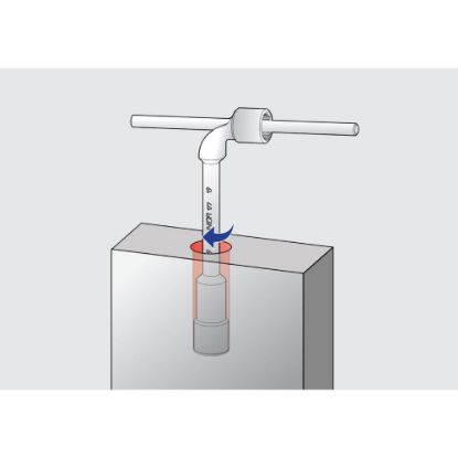 Slika Ključ nasadni, dvostranski, upognjen, 176, Unior