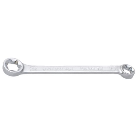 Ključ obročni ukrivljen, s TX profilom, 182/2BTX, Unior