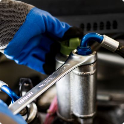 Slika Garnitura ukrivljenih odprtih obročnih ključev v kartonu, 183/2CB, Unior