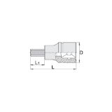 Slika Nastavek vijačni 1/4", inbus, 187/2HX, Unior
