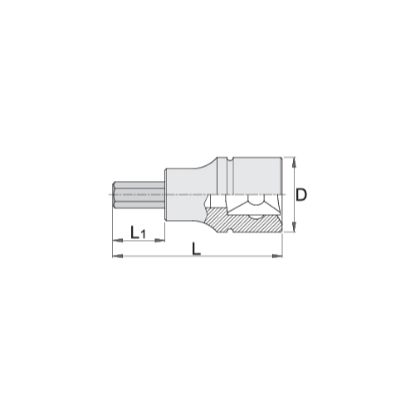 Slika Nastavek vijačni 1/4", inbus, 187/2HX, Unior