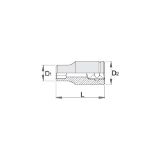 Slika Ključ nasadni 1/4", z notranjim TX profilom, 189/2, Unior