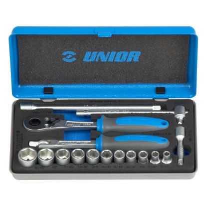 Slika GARNITURA NASADNIH KLJUČEV 1/4" V KOVINSKI KASETI 3/16"-9/16"/16