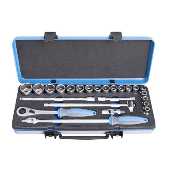 KLJUČ NASADNI 1/2" Art.190BI6P24 10-32mm v 24-delni garnituri vključno z ragljo 