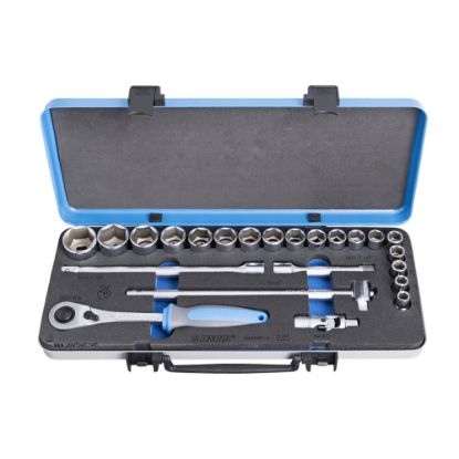 Slika GARNITURA NASADNIH KLJUČEV 1/2" V KOVINSKI KASETI 10 - 32/23