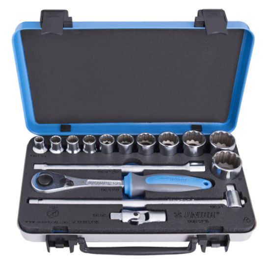 GARNITURA NASADNIH KLJUČEV 1/2 " V KOVINSKI KASETI 0