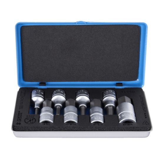 GARNITURA INBUS VIJAČNIH NASTAVKOV 1/2" V KOVINSKI KASETI 0