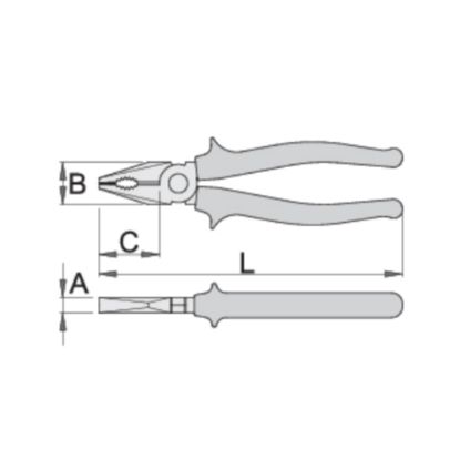 Slika Klešče kombinirane, 406/4G, Unior