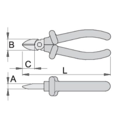 Slika Klešče stranske, ščipalne, 461/1VDEDP, Unior