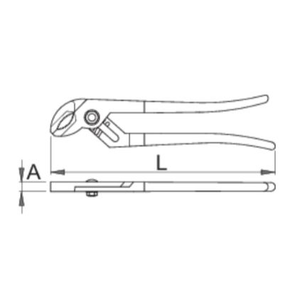 Slika KLEŠČE UNIVERZALNE, ŽLEBASTE 410