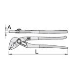 Slika KLEŠČE UNIVERZALNE Art. 447/4P4PP 240mm, z gumbom