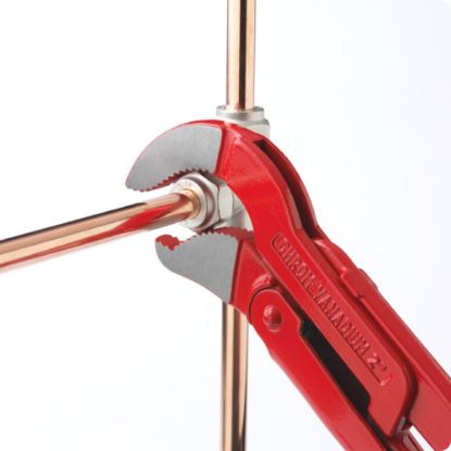 Slika Klešče cevne - kotne 45°, S - čeljust, 482/6, Unior