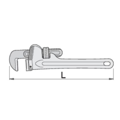 Slika Klešče cevne AL - nastavljive, ravne, 492AL, Unior
