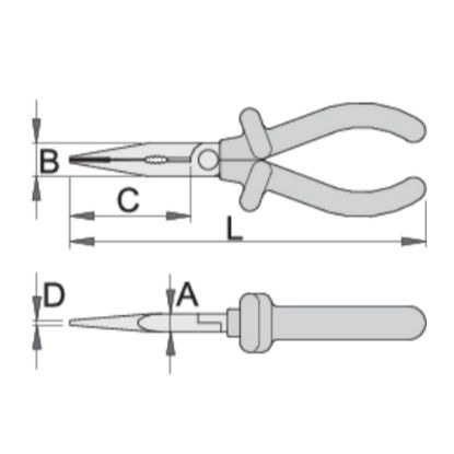Slika Klešče telefonske, 506/1VDEDP, Unior