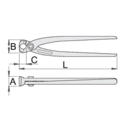 Slika Klešče za betonske armature, 531/4, Unior
