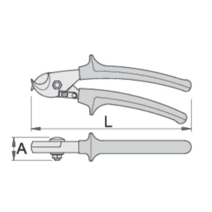 Slika Škarje za kable, 580/1BI, Unior