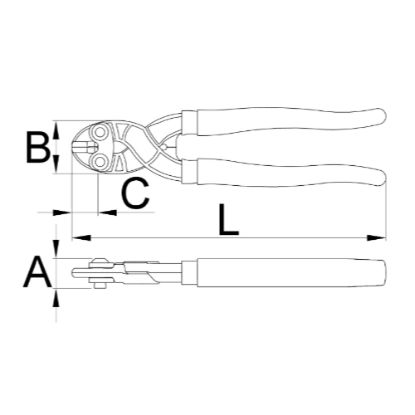 Slika KLEŠČE ŠČIPALNE BOLTSHARK Z UTOROM 200