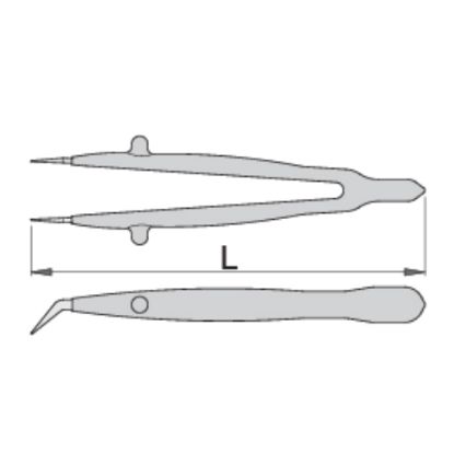Slika PINCETA UKRIVLJENA, IZOLIRANA 150