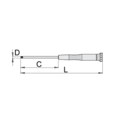 Slika Izvijač s TX profilom za elektroniko, 621E, Unior
