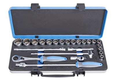 Slika GARNITURA NASADNIH KLJUČEV 1/2" V KOVINSKI KASETI 10 - 32/24