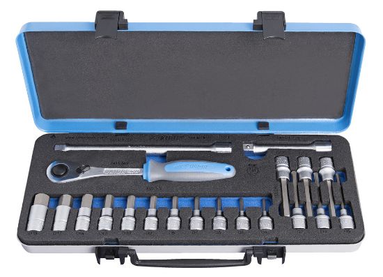 GARNITURA NASADNIH KLJUČEV 1/2" V KOVINSKI KASETI /20