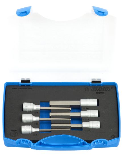 GARNITURA VIJAČNIH NASTAVKOV INBUS, DOLGIH, V PLASTIČNI KASETI 5 - 14 /7